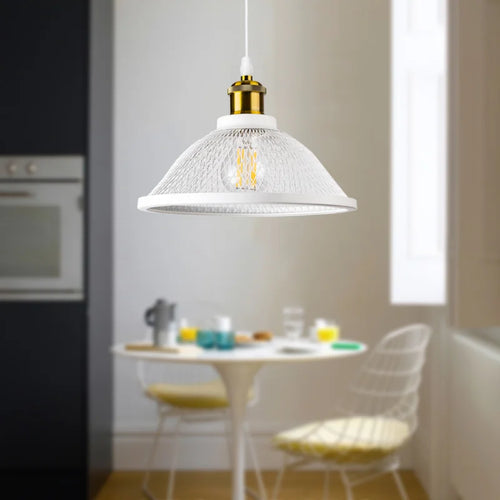 SANDYHA moderne créatif suspension rétro Style industriel grille lampes LED pour chambre chevet salle à manger décor lustres
