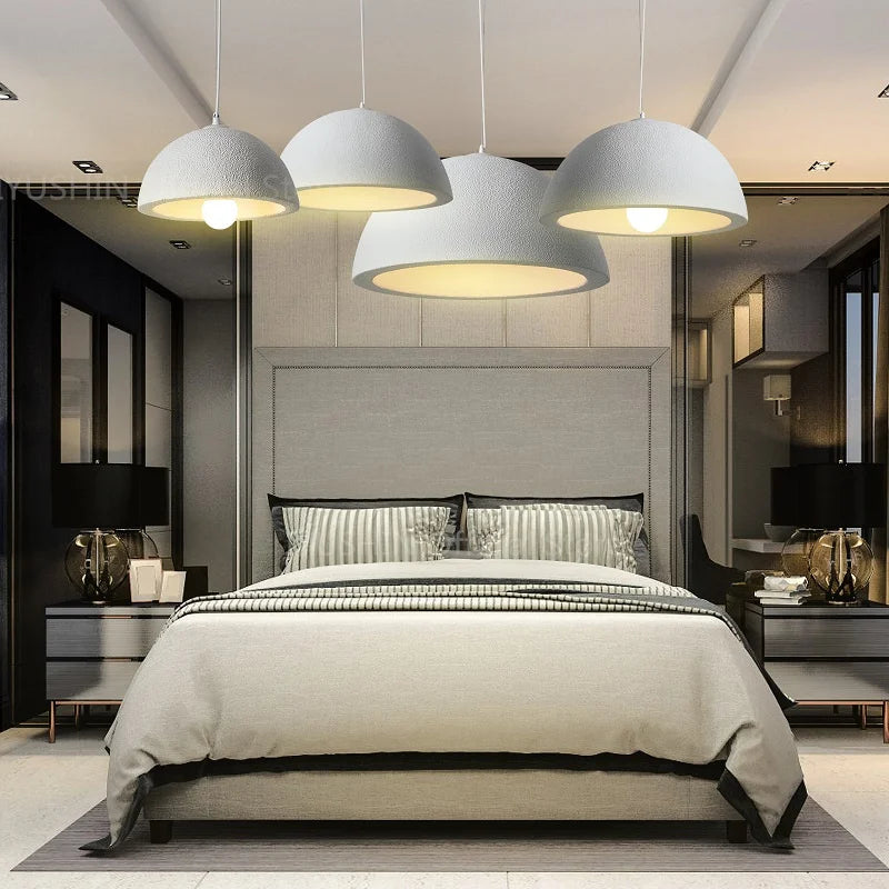lustre nordique wabi sabi pour décoration intérieure et éclairage suspendu - vue 5 sur 11