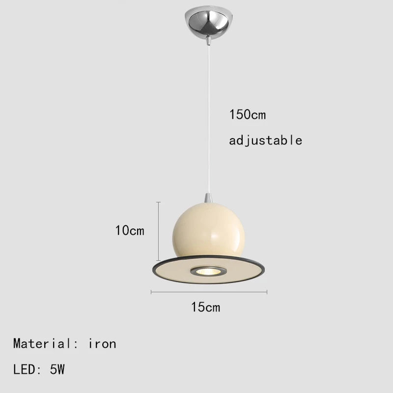 suspension métal style moderne cordon réglable