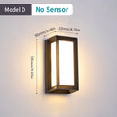 LED-Außenwandleuchte mit automatischem Bewegungssensor