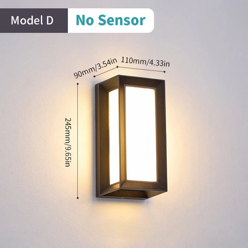 LED-Außenwandleuchte mit automatischem Bewegungssensor - vue 8 sur 20
