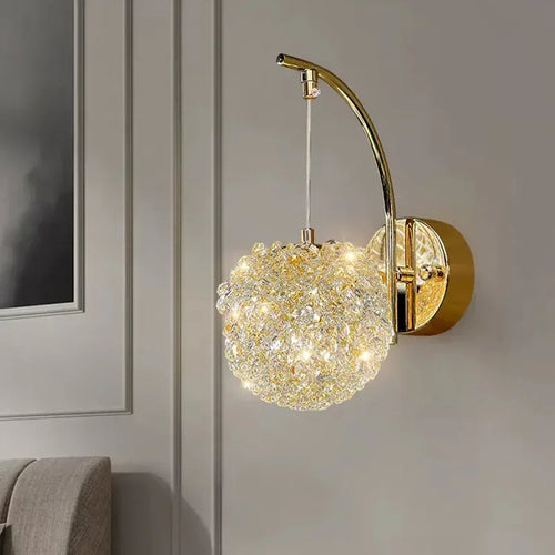 applique murale nordique design en boule de cristal décorative