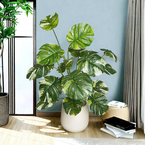 plante monstera artificielle décoration intérieure réaliste et élégante