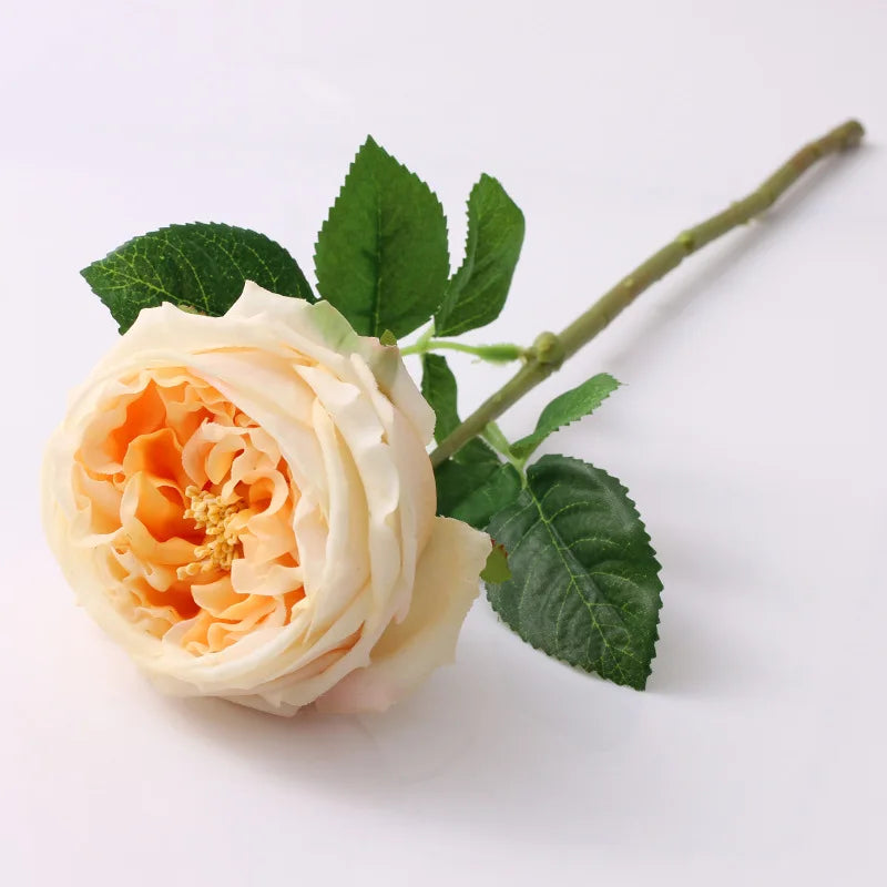 rose de thé artificielle en latex pour décoration et événements - vue 9 sur 11