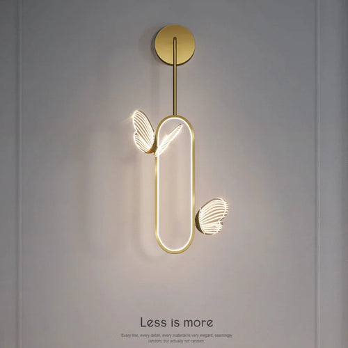 applique murale led papillon design nordique pour décoration intérieure