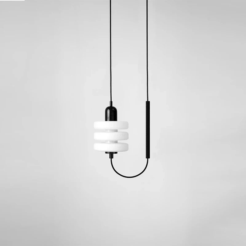 Skandinavische Pendelleuchte aus Glas im minimalistischen Design für Innenbeleuchtung - vue 2 sur 7