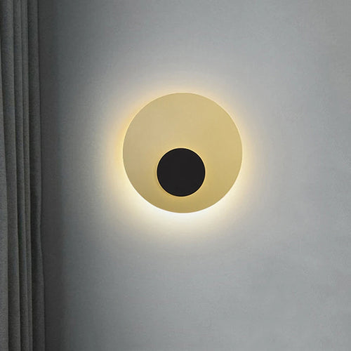 LED-Wandleuchte goldene Mond nordisches Design dekorativ - vue 3 sur 8