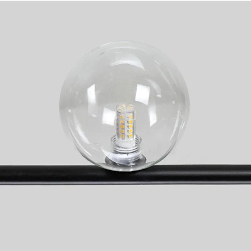 Kitchen Island Ceiling Chandelier Dining Table Glass Pendant Lamp Led Suspension Luminaire Hanging Light - vue 6 sur 14