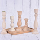 Candlesticks Holderng Decorations, Retro Wood Classic  Weddi candle holders   Holders home decor