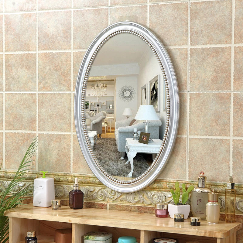 miroirs décoratifs ovales nordiques suspendus en macramé - vue 7 sur 12