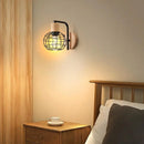 applique murale vintage industrielle cage métal abat-jour style rétro