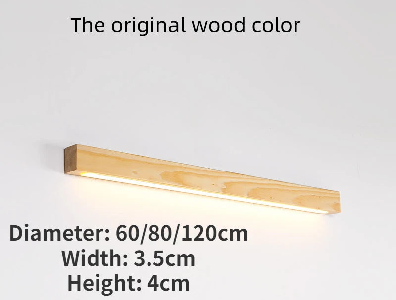 applique murale en bois massif design moderne pour intérieur élégant