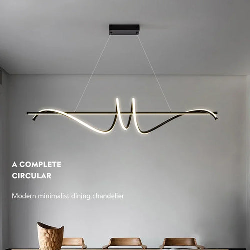 Moderne LED-Pendelleuchte für Innenraumdekor und Cafés - vue 4 sur 8