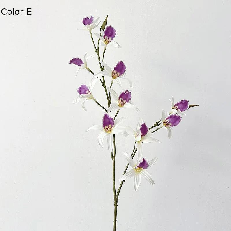 orchidées de luxe fleurs artificielles pour Noël mariage et décorations automne - vue 6 sur 7