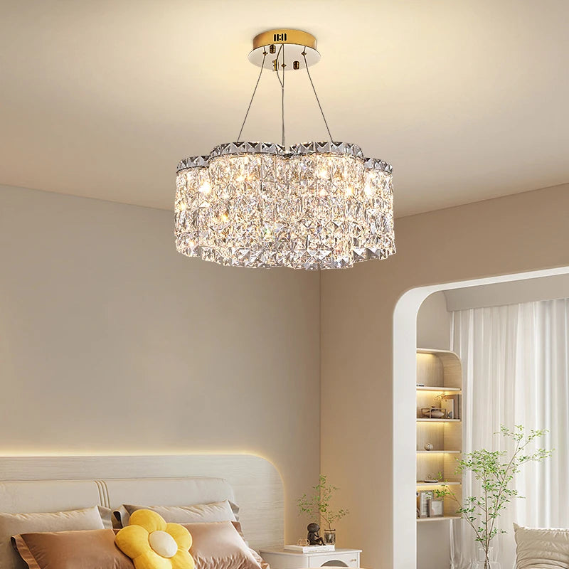 lustre moderne en cristal pour un éclairage élégant intérieur - vue 3 sur 10