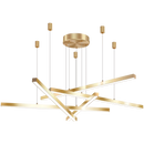 suspension en cuivre avec bande dorée pour décoration intérieure