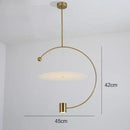 Minimalistischer nordischer Acryl-Kronleuchter für moderne Einrichtung