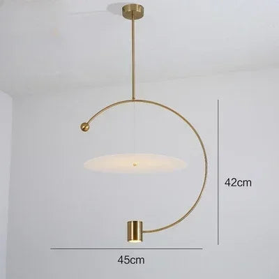 Minimalistischer nordischer Acryl-Kronleuchter für moderne Einrichtung - vue 14 sur 14