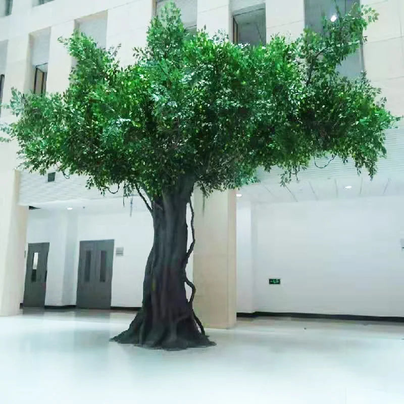 arbre artificiel banyan décoratif pour intérieur et hôtel - vue 3 sur 14