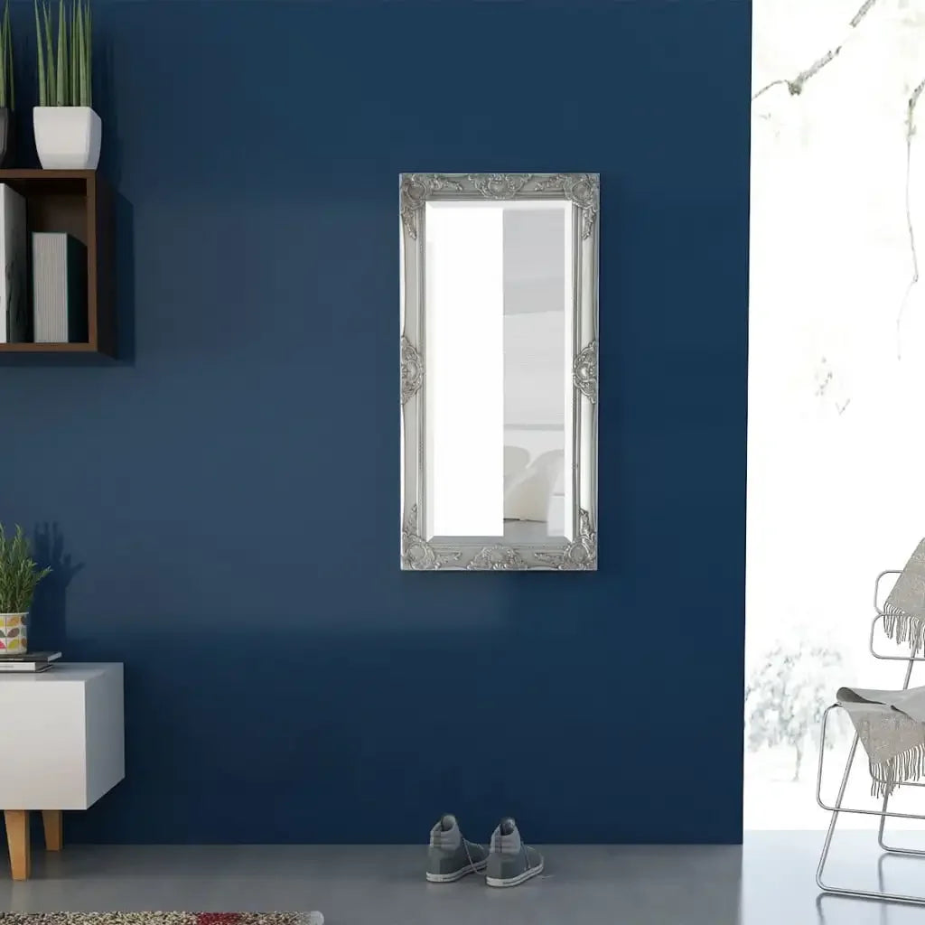 miroir mural baroque argent pour décoration intérieure élégante - vue 8 sur 7
