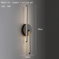 LED-Wandleuchte Minimalistisch Modern Messing