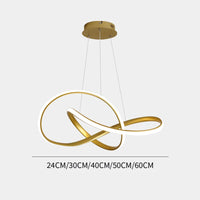 lustre led design créatif simple pour décoration intérieure moderne