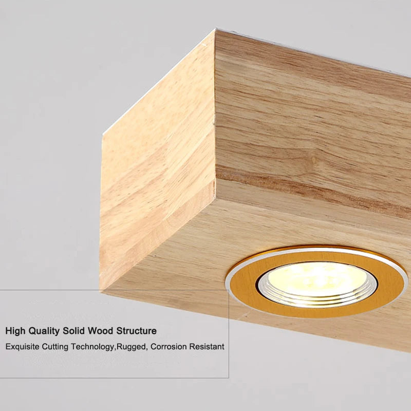 Moderne LED-Pendelleuchte aus Holz für stilvolle Wohnraumgestaltung - vue 8 sur 8