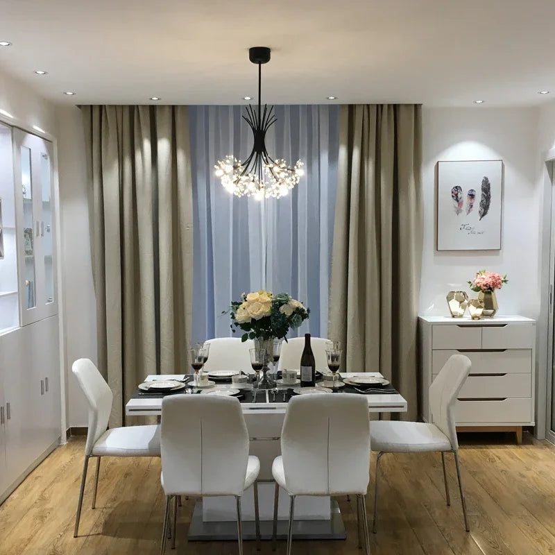 lustre moderne en cristal avec 	 led luminaria lampadario - vue 6 sur 10