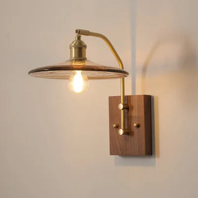 Vintage-Wandleuchte aus Glas für stilvolles Interieur