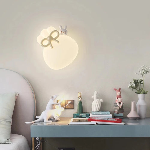 Wandleuchte Hase und Bär für dekorative Kinderzimmer - vue 2 sur 8