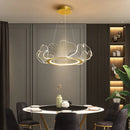 lustre led postmoderne de luxe réglable lotus feuille minimaliste