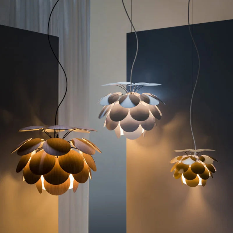 Spanish Designer Pine Cone Pendant Lamp Ceiling Chandelier Suspension Hanging Light Fixture Similar to Original - vue 6 sur 6