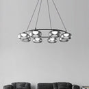 Lustre moderne luminaire suspendu lustre pour la cuisine lampes suspendues pour salon éclairage intérieur en verre