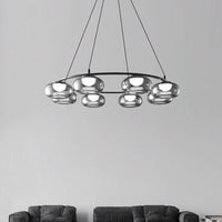 Lustre moderne luminaire suspendu lustre pour la cuisine lampes suspendues pour salon éclairage intérieur en verre