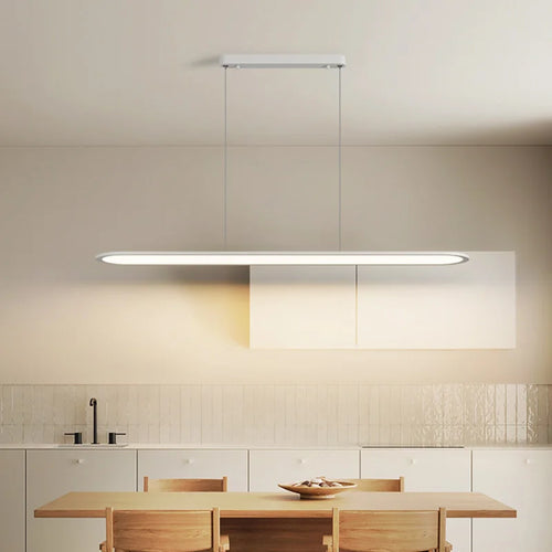 Moderner und minimalistischer LED-Kronleuchter für nordische Dekoration - vue 4 sur 12