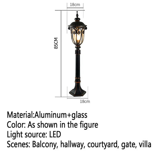 Moderne LED-Außenleuchte für Garten und Hof - vue 24 sur 47