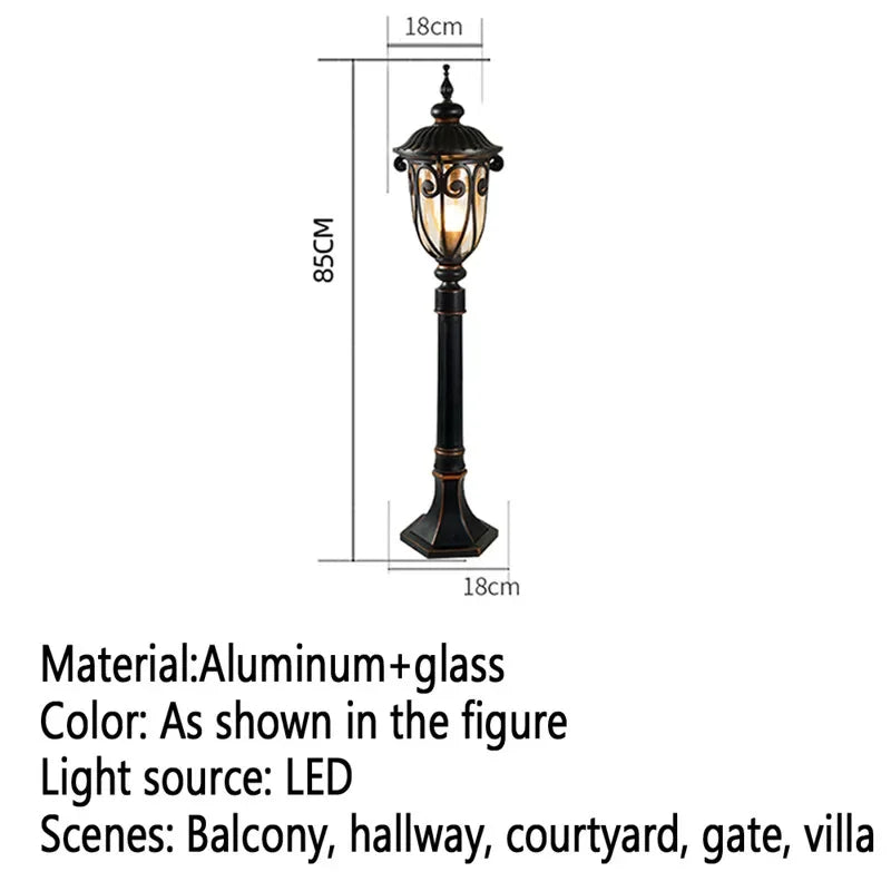 Moderne LED-Außenleuchte für Garten und Hof - vue 23 sur 47
