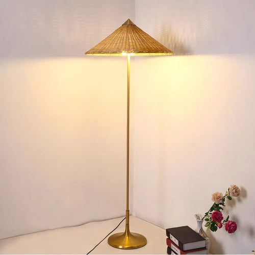 Lampadaire en rotin Design Tynello