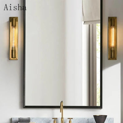 applique murale led de luxe américaine rétro décorative - vue 3 sur 9