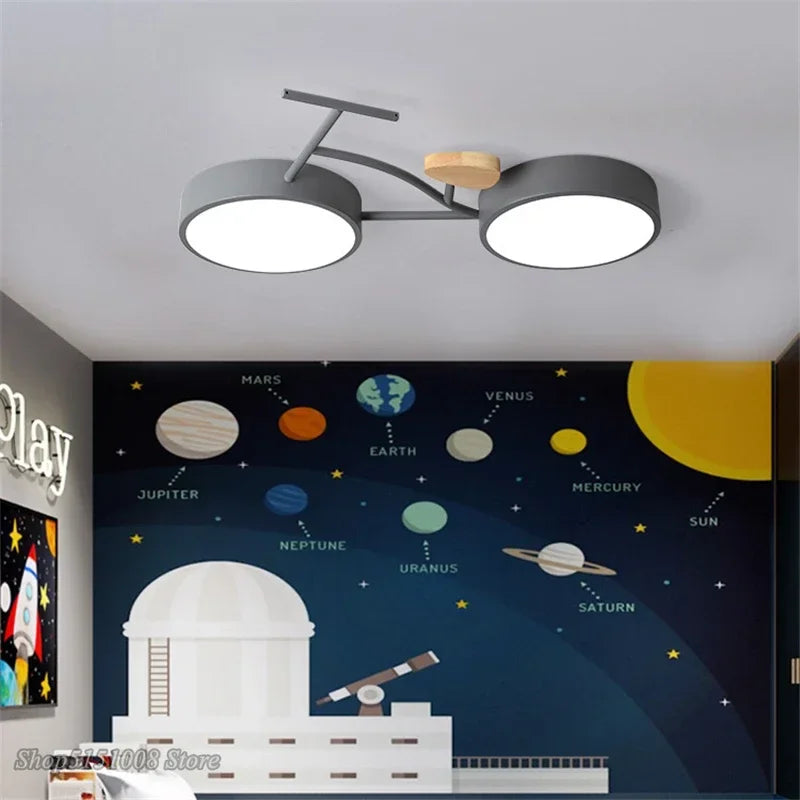 plafonnier led nordique 3 températures de couleur pour vélo - vue 5 sur 9