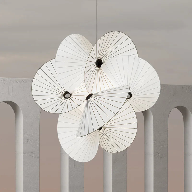 Lustre 	 en tissu design réglable pour éclairage maison
