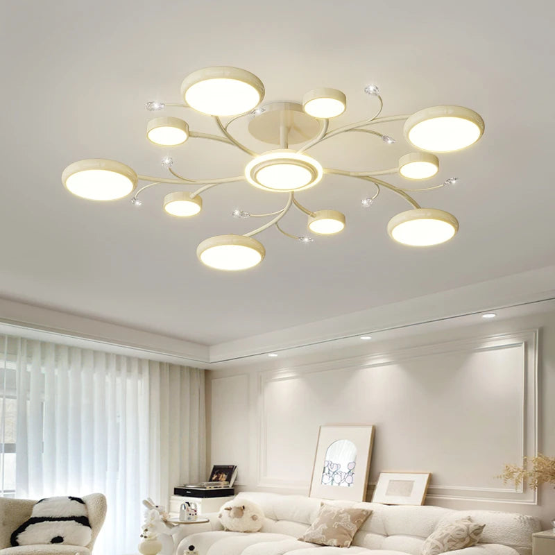 Plafonnier led moderne lumineux pour décoration intérieure suspendu - vue 4 sur 8