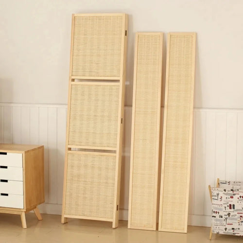 paravent mobile en bois massif moderne et élégant - vue 5 sur 5
