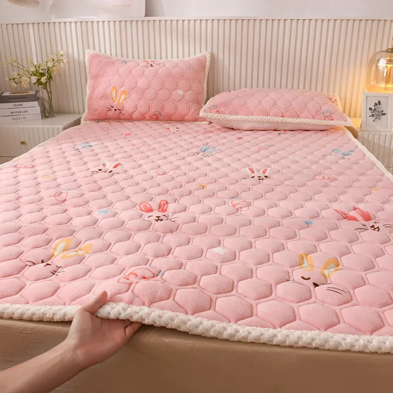 surmatelas doux pour étudiants en peluche pour lit simple ou double - vue 14 sur 18
