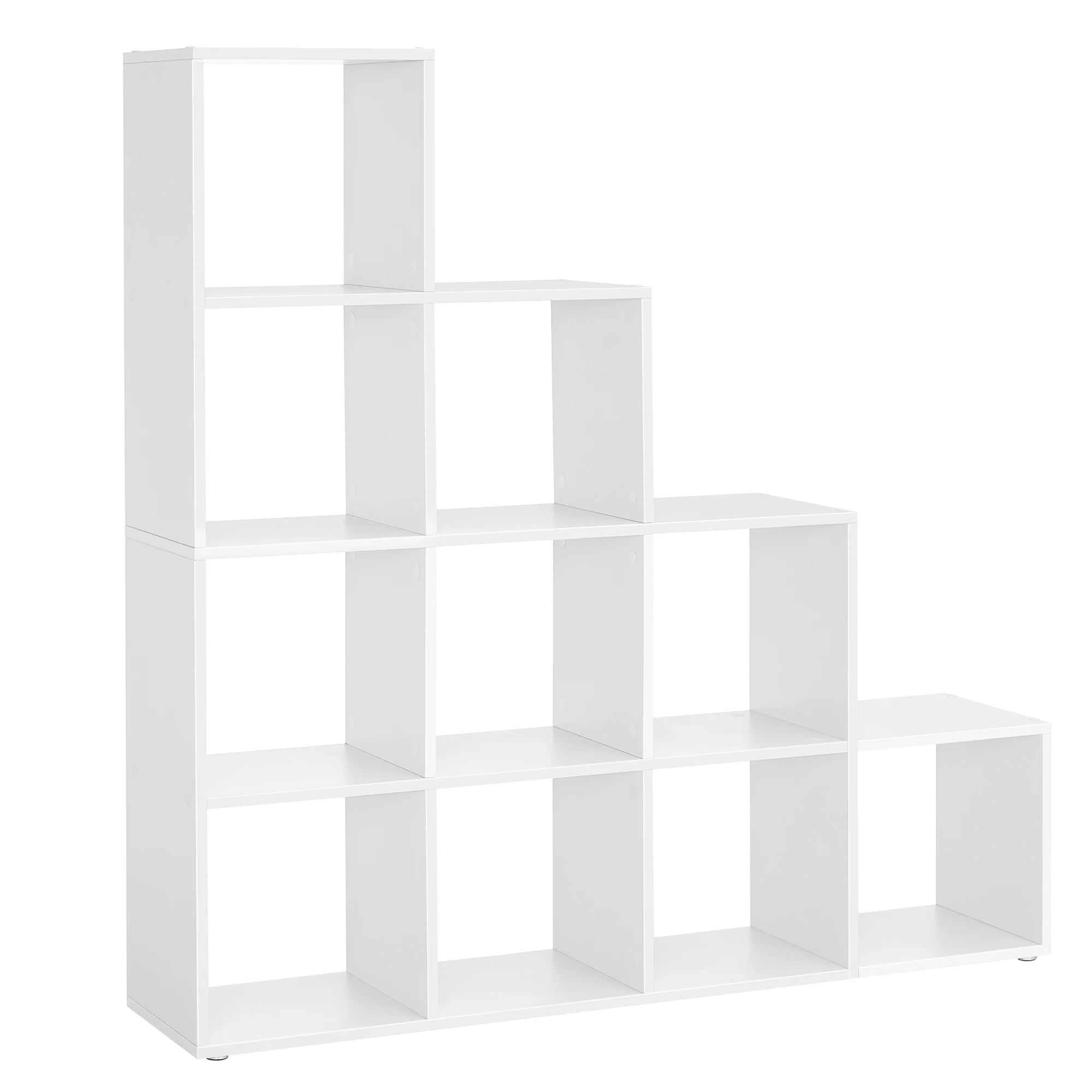 VASAGLE 10-Cube Bookcase, Bookshelf with Open Compartments, Storage Organiser for Decorations, Photos, Plants - vue 6 sur 8