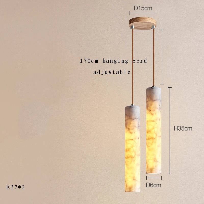 LED-Pendelleuchte aus Marmor im modernen Luxus-Design