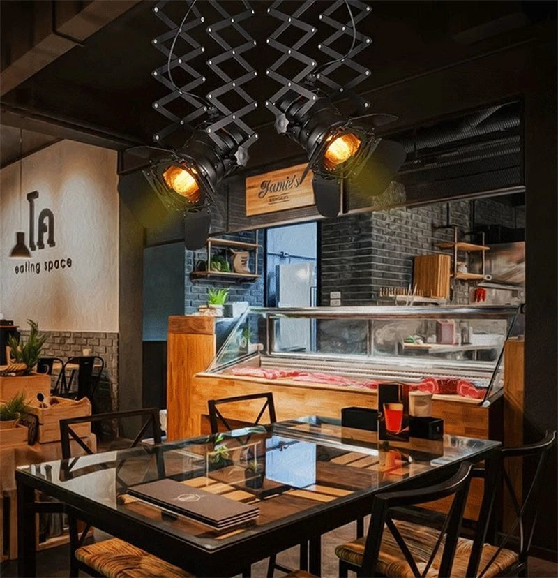 Pendelleuchte Vintage im Industrial-Stil für Café und Restaurant - vue 6 sur 6