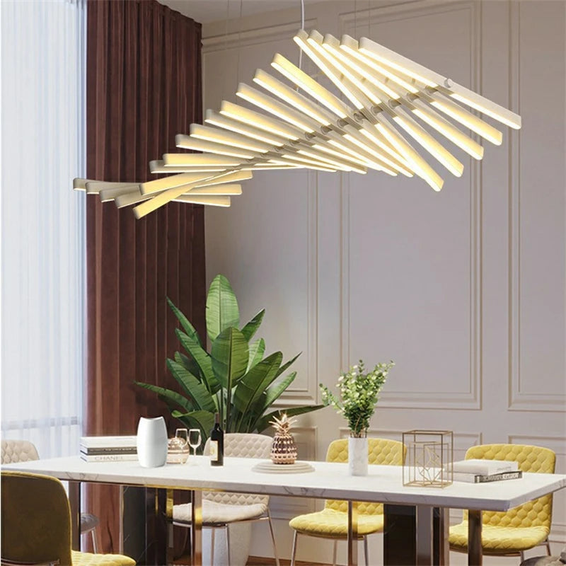 suspension nordique à leds pour décoration moderne intérieure - vue 3 sur 29