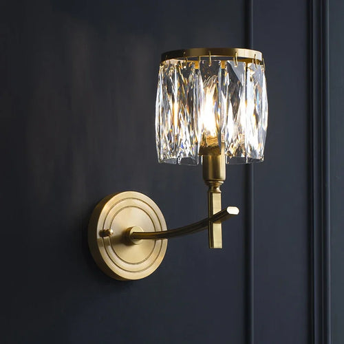 Moderne luxuriöse Kristall-LED-Wandleuchte kreativ - vue 3 sur 7