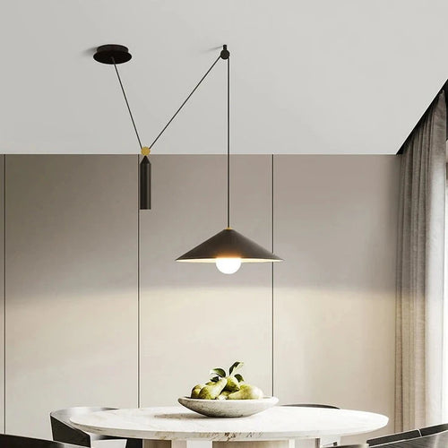 Moderne nordische Pendelleuchte mit LED-Beleuchtung - vue 2 sur 8